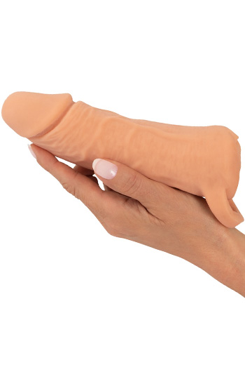 2-in-1 Extension & Masturbator 18,5cm - Penisa pagarinātājs 3