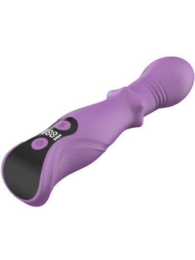 3-in-1 Thrusting Dildo With LCD Display - Vibrators 3
