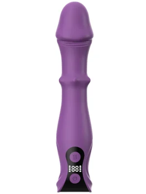 3-in-1 Vibrating Dildo With LCD Display - Vibrējošs dildo 1