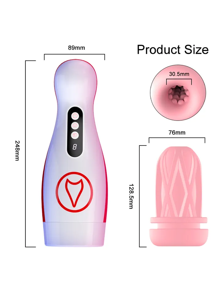 7 Suction Power & 7 Vibration Masturbator - Automātiskais masturbators 5 [full]