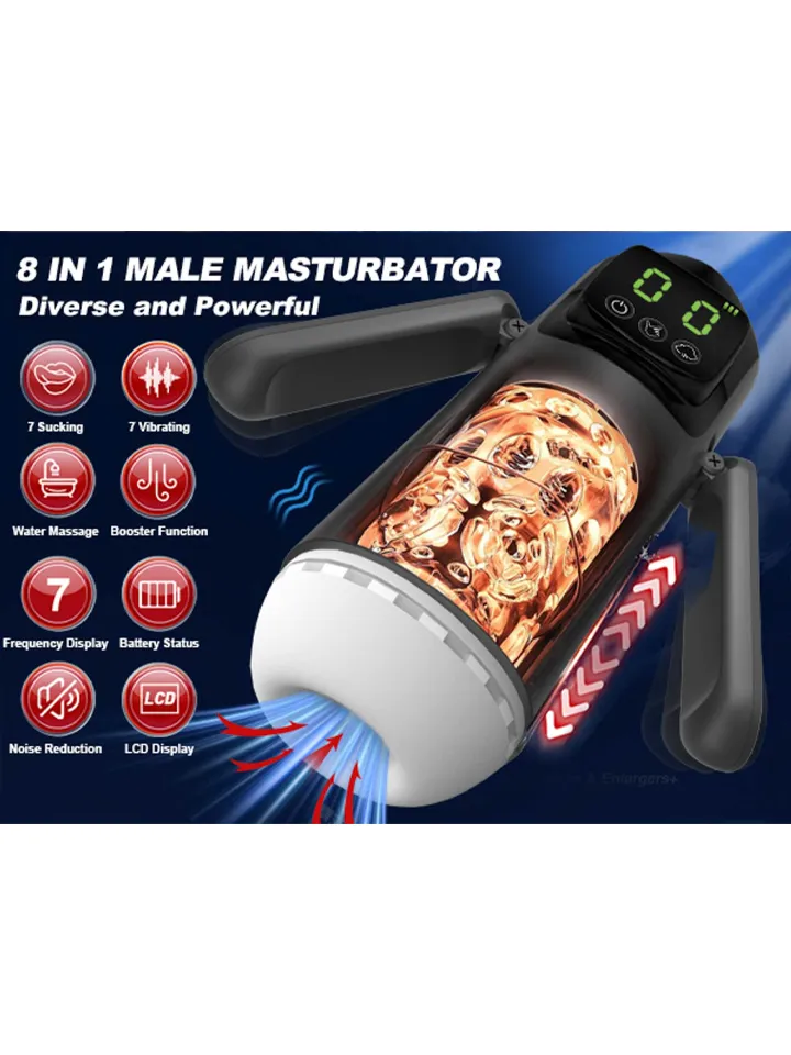7 Vibration & Suction Functions Masturbator - Automātiskais masturbators 4 [full]