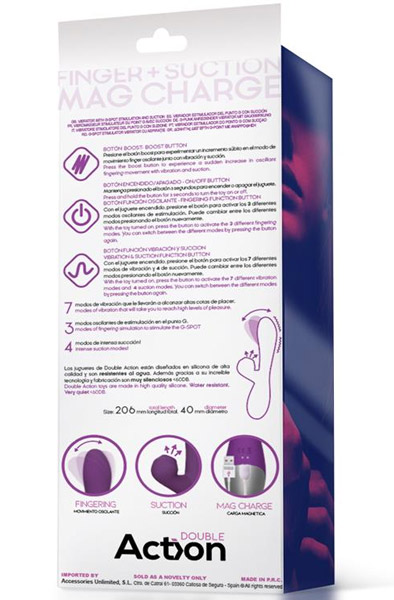 Action No.18 Finger & Suction Vibrator - G punkta vibrators 3