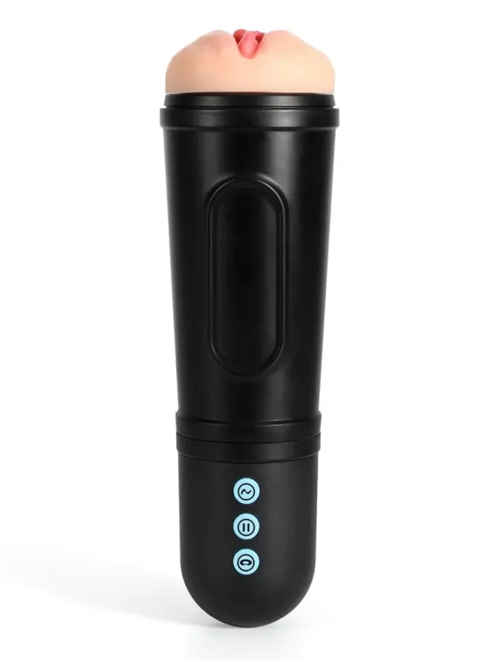 Addax Hands Free Masturbator & Vibrating Sleeve - Vibrējošs mutes masturbators 1 [full]