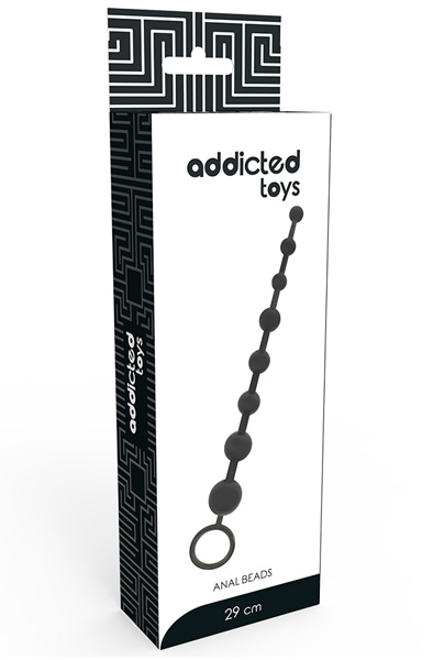 Addicted Toys Anal Beads Black 26 cm - Anālās krelles 2
