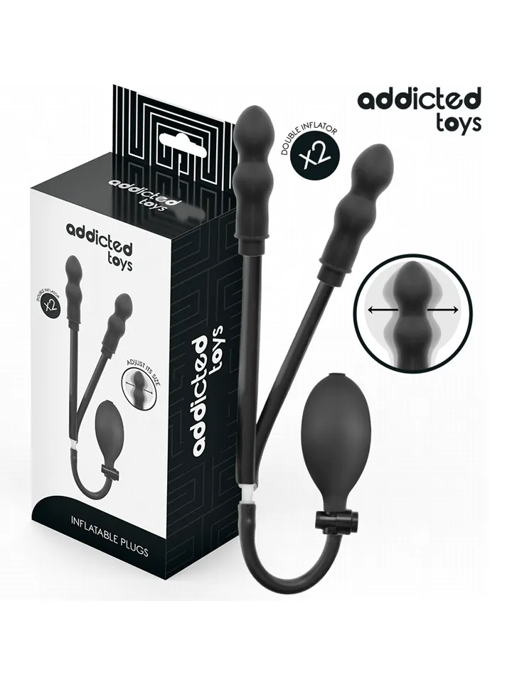 Addicted Toys Inflatable Double Butt Plug - Piepūšams anālais spraudnis 4 [full]