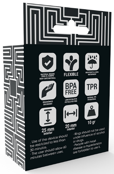 Addicted Toys Penis Ring Set Black - Gaiļa gredzenu komplekts 3