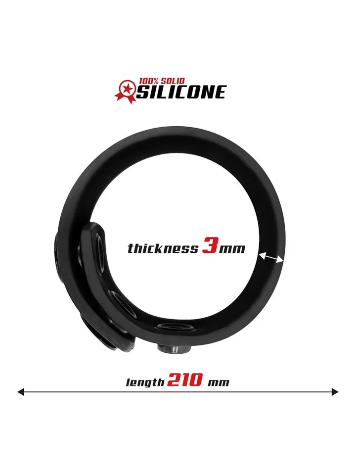 Adjustable Silicone Strip Cock Ring 15-21 cm - Gaiļa gredzens 2 [full]