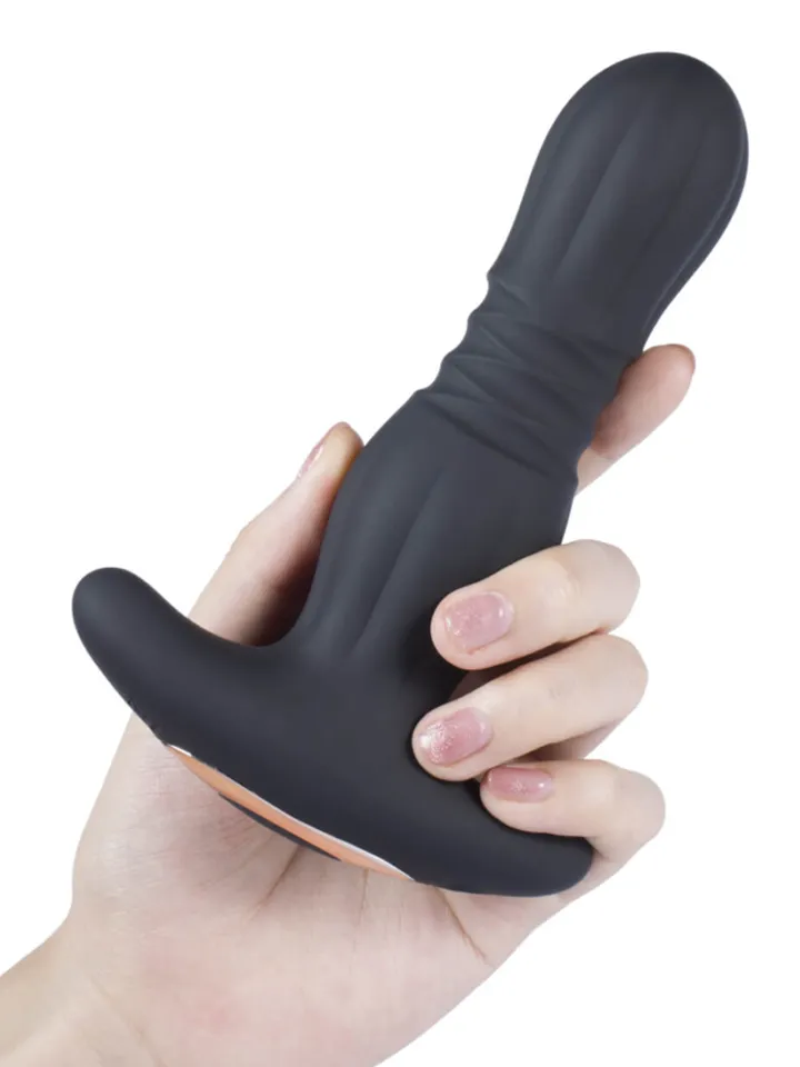 Agas Thrusting Butt Plug With Remote Control - Vibrējošs anālais spraudnis 2 [full]