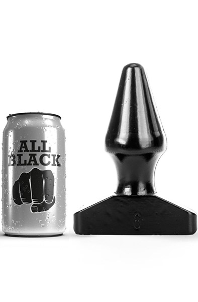 All Black Plug 15,5 cm - Īpaši spožs anālais spraudnis 2