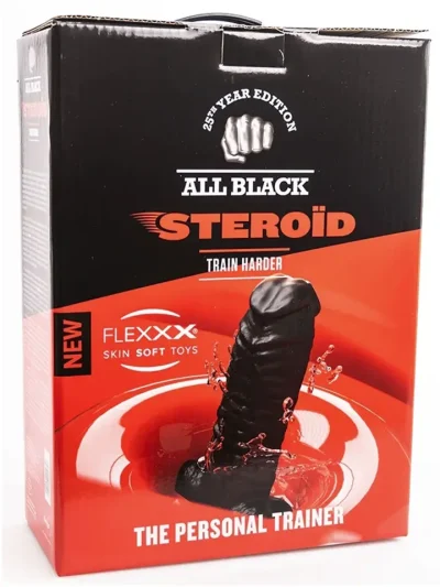 All Black Steroïd The Personal Trainer 37 cm - XXL Buttplug 4