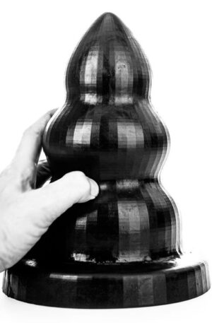 All Black Triple Pleasure Medium - XL Buttplug 1
