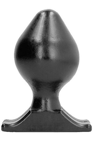 All Black Vinyl Anal Plug 16,5 cm - Īpaši spožs anālais spraudnis 1