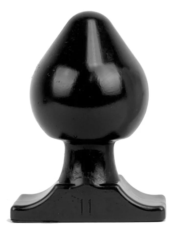 All Black Vinyl Anal Plug 19 cm - Īpaši spožs anālais spraudnis 1 [full]