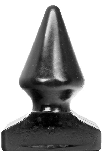 All Black Vinyl Anal Plug 21,5 cm - XL Buttplug 1