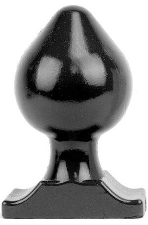 All Black Vinyl Anal Plug 22 cm - XL Buttplug 1