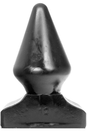 All Black Vinyl Anal Plug 23 cm - Īpaši spožs anālais spraudnis 1