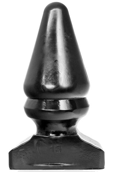 All Black Vinyl Anal Plug 28,5 cm - Īpaši spožs anālais spraudnis 1