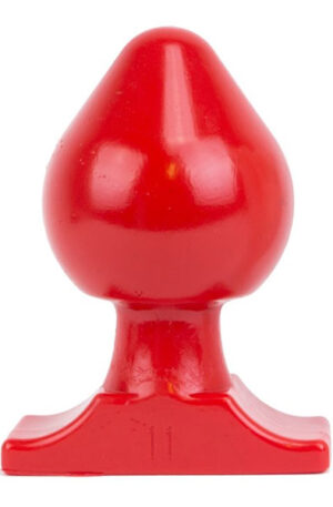 All Red Vinyl Anal Plug 19 cm - Īpaši spožs anālais spraudnis 1