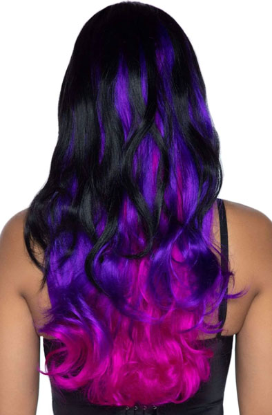 Allure Multi Color Wig Black/Purple - Parūka 2