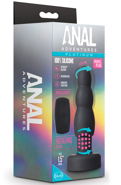 Anal Adventures Platinum Propel Plug - Anālais spraudnis ar tālvadību 3