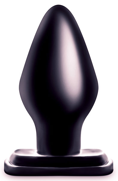 Anal Adventures XXL Plug Black - Īpaši spožs anālais spraudnis 1