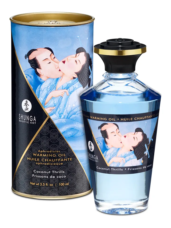 Aphrodisiac Warming Oil Coconut Thrills 100 ml - Kokosriekstu masāžas eļļa 1 [full]