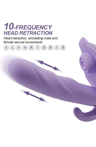 Apollo Thrusting Vibrator, Pulse & Suction Functions - Vibrators 2