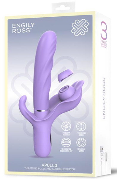 Apollo Thrusting Vibrator, Pulse & Suction Functions - Vibrators 8