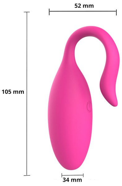 App-Controlled Vibrating Egg - Tālvadības vibrators 5