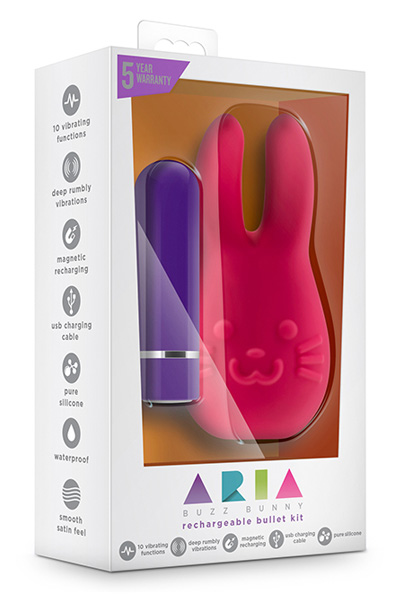 Aria Buzz Bunny Cerise - Klitora vibrators 2