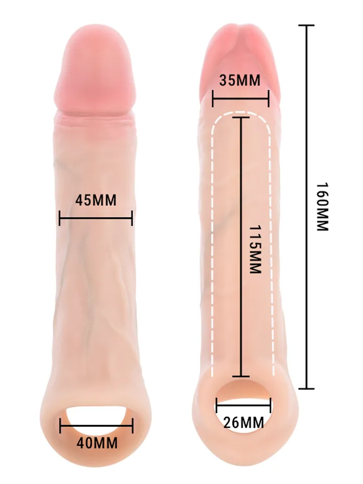 Arnold Vibrator Penis Sleeve With Remote 16 cm - Vibrējošs penisa pagarinātājs 4 [full]