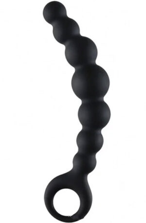 Arse Beads Silicone Black 17,8 cm - Anālās krelles 1