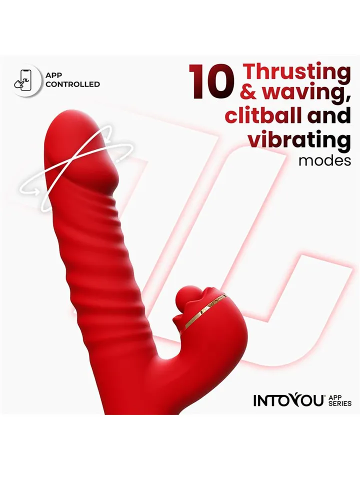 Ascen Thrusting & Waving Vibe With App - Lietotņu kontrolēts trušu vibrators 2