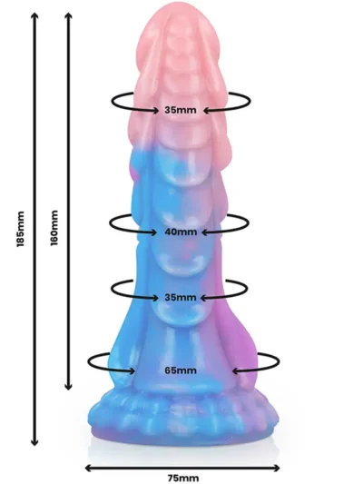 Ashtar Dildo Extraterrestrial Form 18,5 cm - Dragon dildo 2