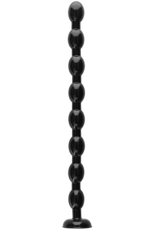 Ass Snake Beaded Dildo Black 48 cm - Īpaši garš anālais dildo 1