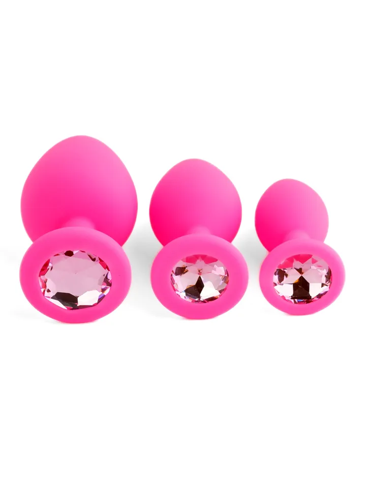 B-Series Silicone Plug Set Pink - Anālā spraudņa komplekts 2 [full]