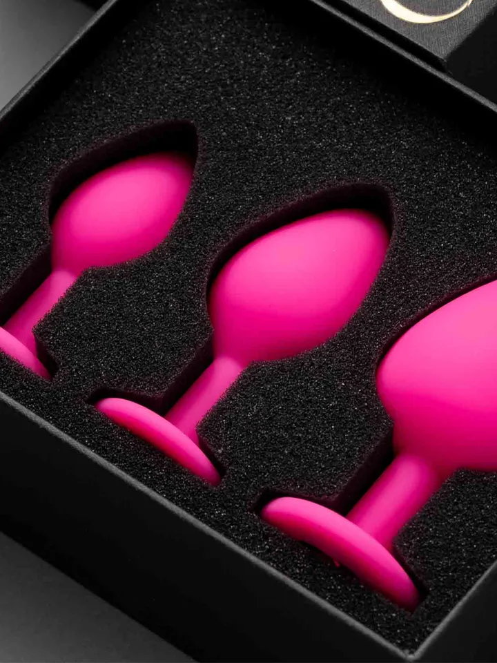 B-Series Silicone Plug Set Pink - Anālā spraudņa komplekts 3 [full]