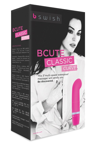 B Swish Bcute Classic Curve Vibrator Rose - G punkta vibrators 2