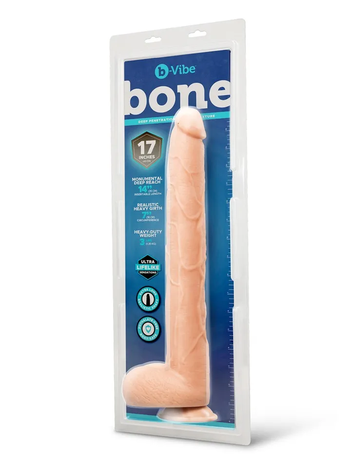 B-vibe Bone Deep-Insert Dildo 43 cm - XXL dildo 4 [full]