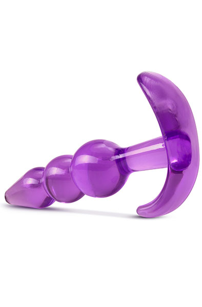 B Yours Triple Bead Anal Plug Purple - Mini anālais spraudnis 2