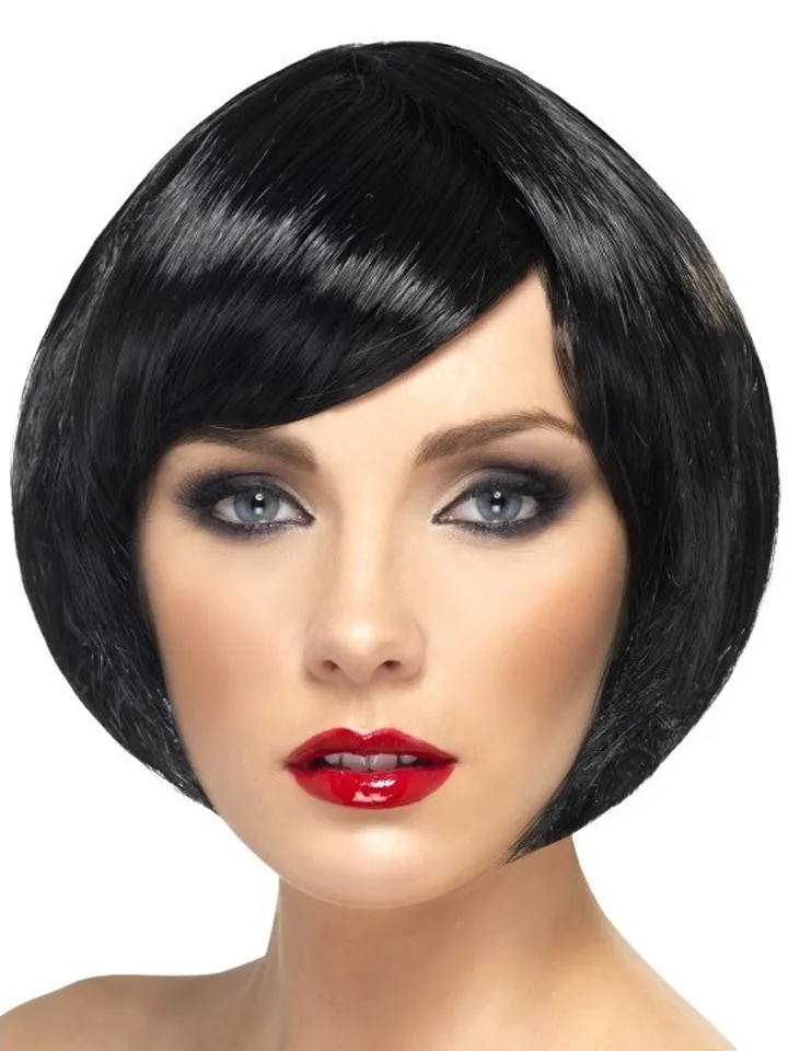Babe Short Bob Wig Black - Parūka 1 [full]