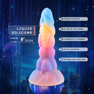 Bad Bubblez Silicone Dildo 20,4 cm - Dragon dildo 2