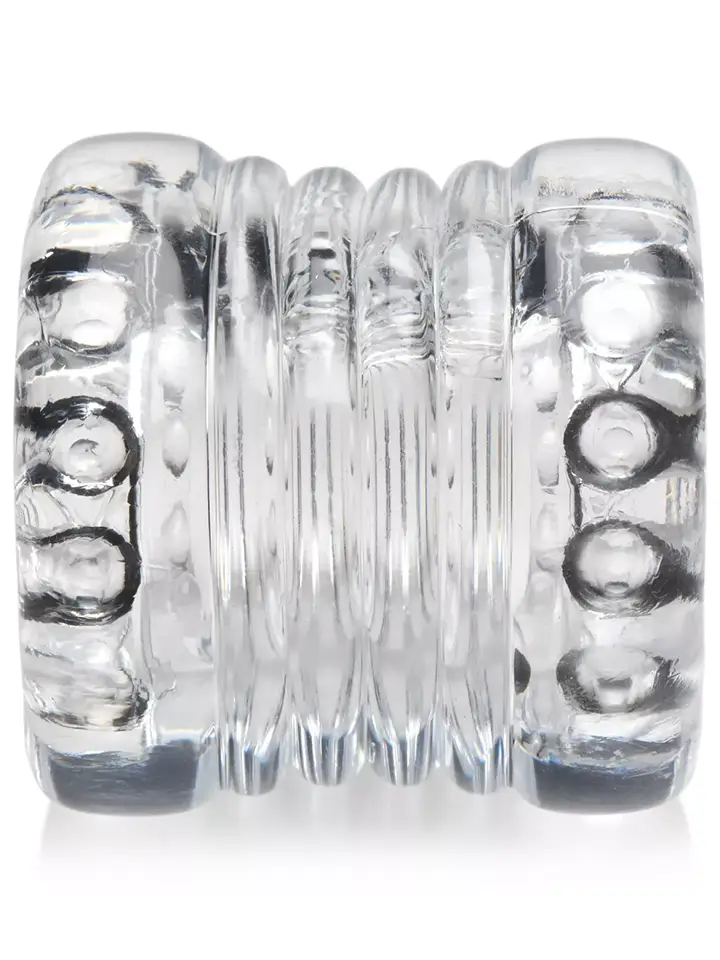 Ball Stack Ball Stretcher Transparent - Dzimumlocekļa un sēklinieku maisiņa gredzeni 3