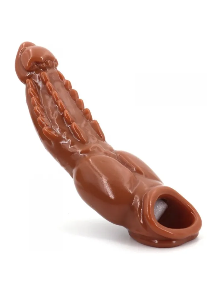 Baolik Vibrating Penis Sleeve 21 cm - Vibrējošs penisa pagarinātājs 2 [full]