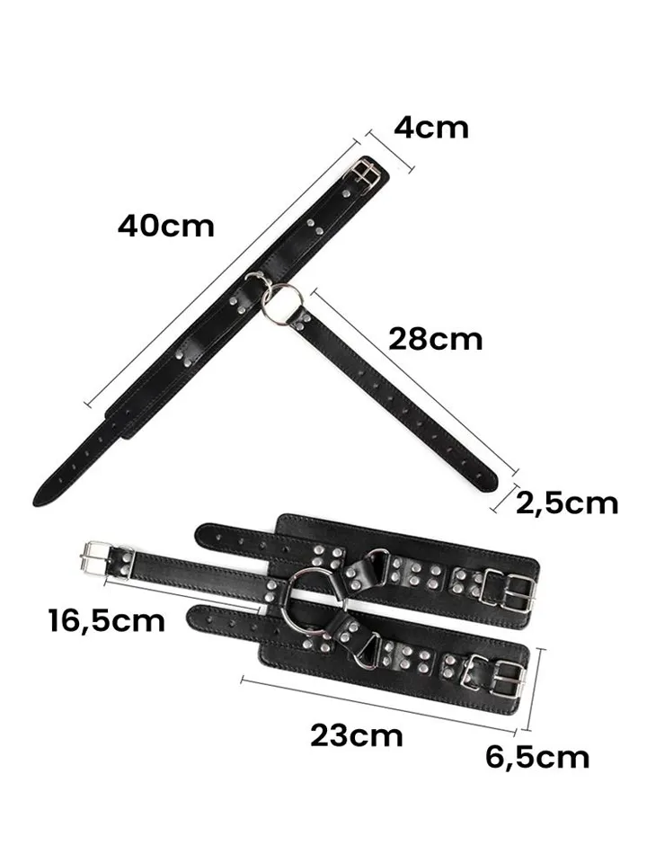 BDSM Collar & Wirst Restraints - Kaklarotas & amp; rokudzelži 3 [full]