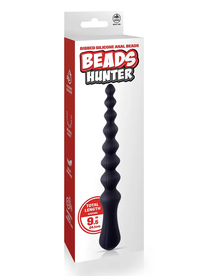 Beads Hunter Ribbed Silicone Anal Beads - Anālās krelles 3 [full]