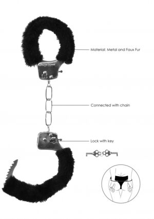 Beginner's Furry Hand Cuffs With Quick-Release Button - Roku dzelži priekš BDSM 1