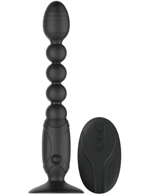 Bendy Bend & Stay In Place Wireless Vibrating Analbeads - Anālie vibratori 1