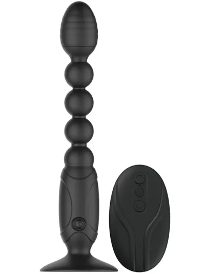 Bendy Bend & Stay In Place Wireless Vibrating Analbeads - Anālie vibratori 1