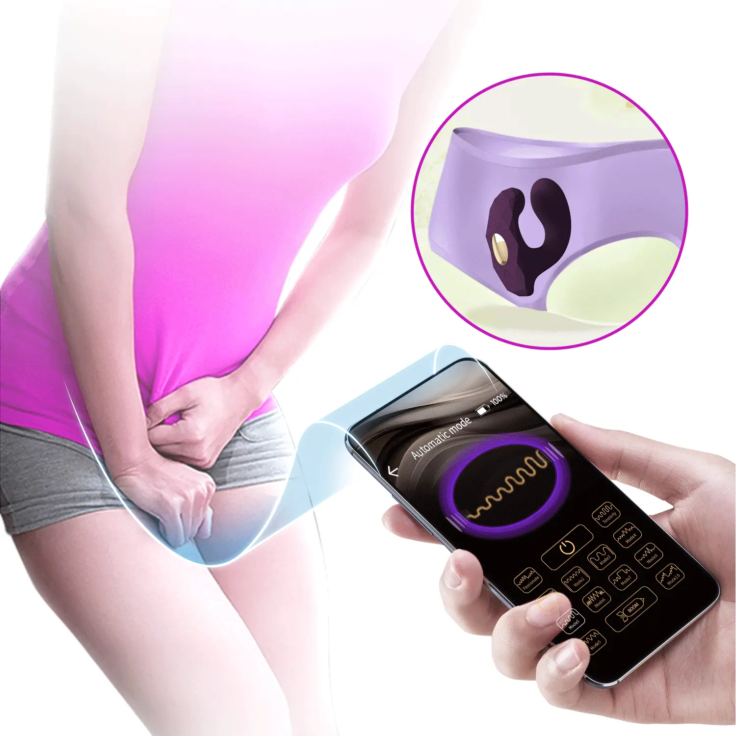 Billy Remote Control Dual Stimulation Vibrator - Pāris vibrators ar lietotņu vadību 2 [full]